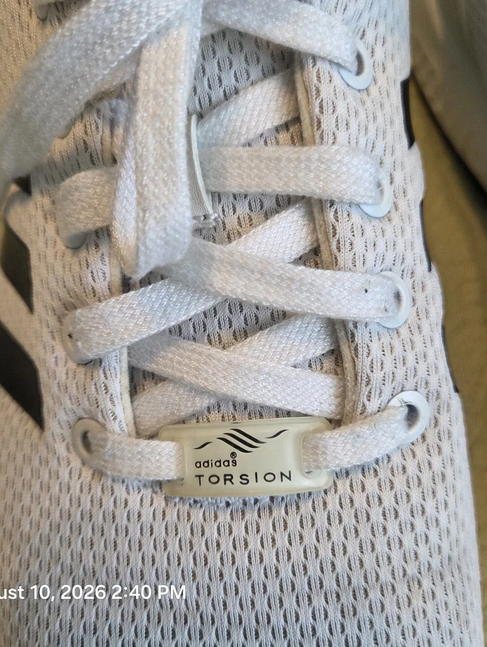 Adidas ZX Torsion Flux Whi/Blk Tennis Shoes